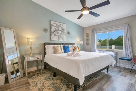 A bright, inviting bedroom designed for relaxation.