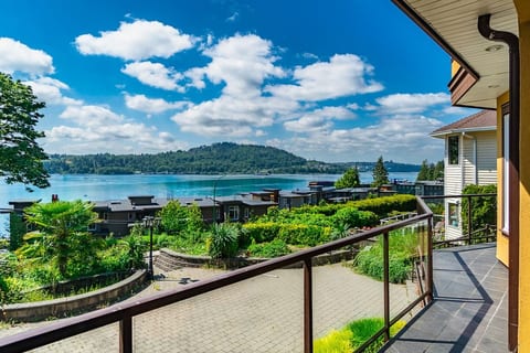 View of Indian Arm and the mountain right behind it from the main balcony