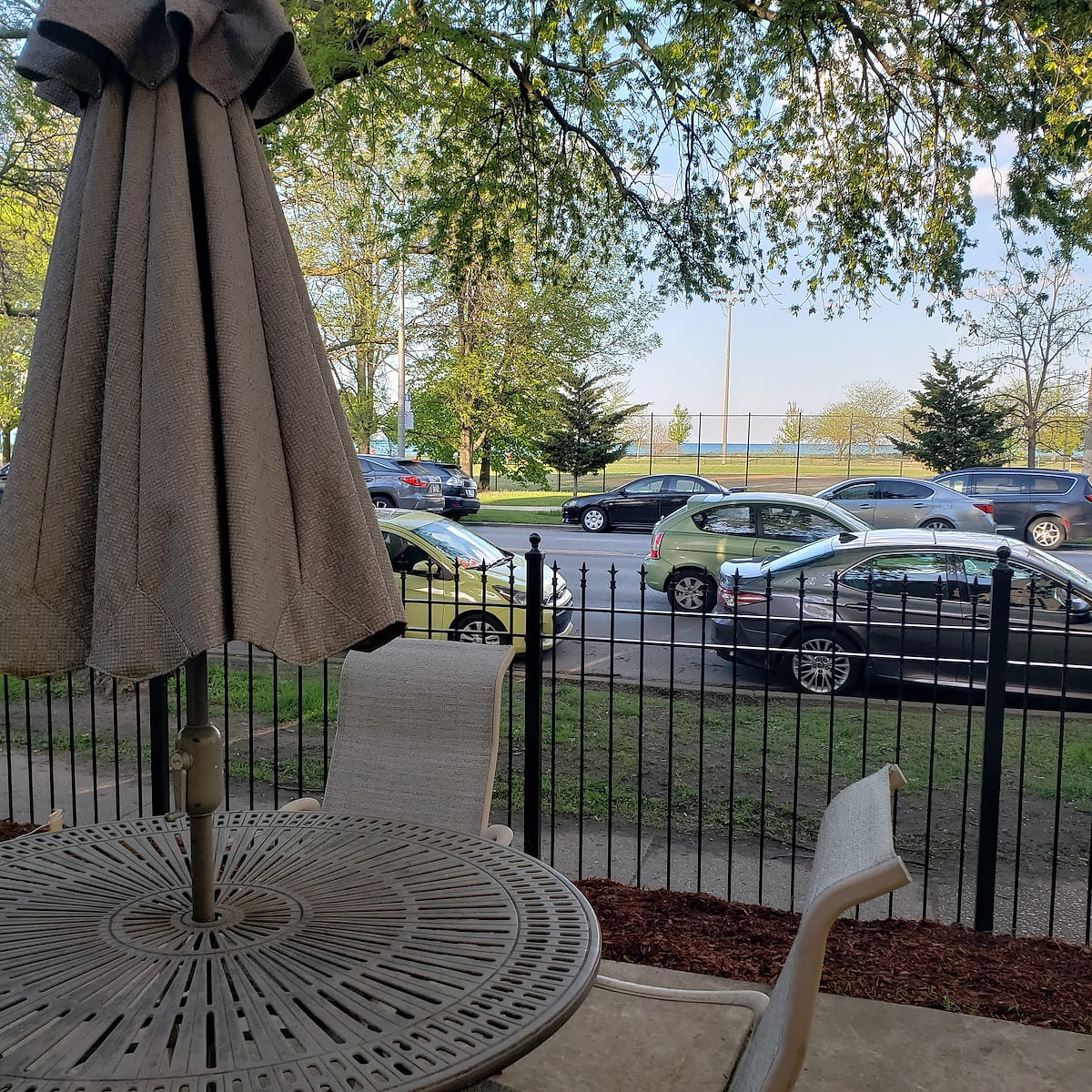 Chicago Lakefront · Fire Pit Patio · Beach Across image 1