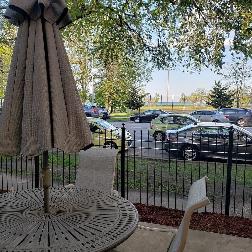 Chicago Lakefront · Fire Pit Patio · Beach Across image 1