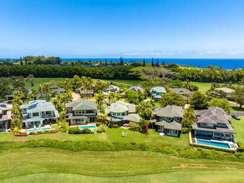 Ocean & Mountain View Retreat in Gated Princeville