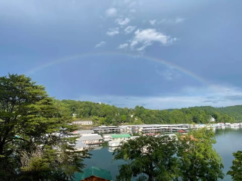 View from upper deck of Springs Dock