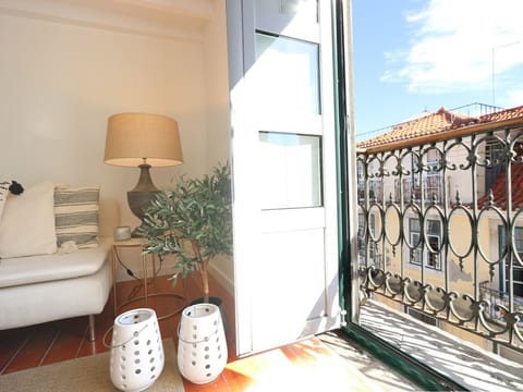 Schicker urbaner Rückzugsort in der Innenstadt, Balkon und Ausblick
