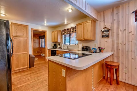 Large Kitchen open to the dining room and living room