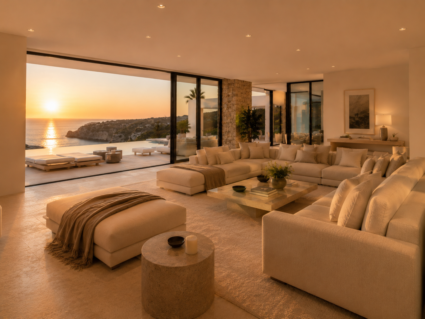 Living with sunset views