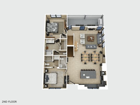 Main Level — Plan ahead and find the perfect sleeping arrangements for your group!