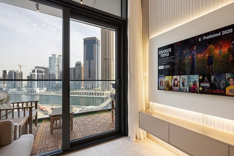Near Metro | 1BR | Pool & Balcony with Canal Views