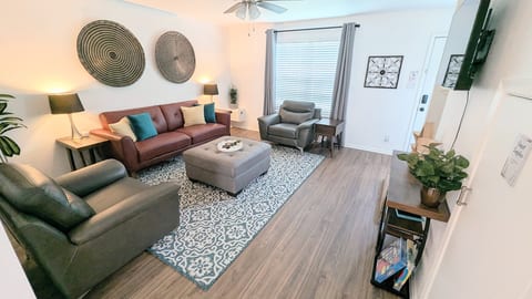 Relax and unwind with family and friends in this comfortable gathering space.