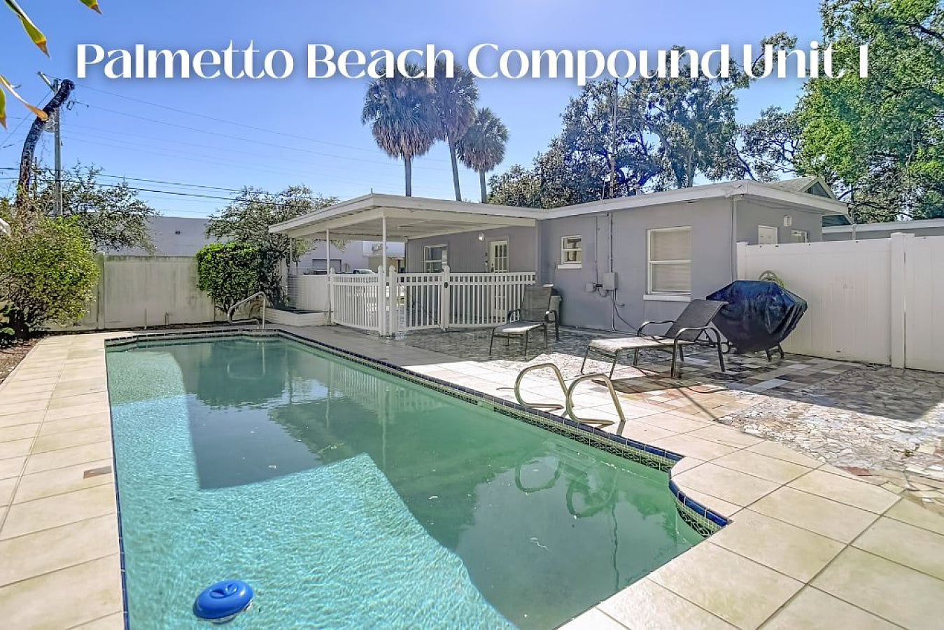 Pool area shared with the other 3 units
