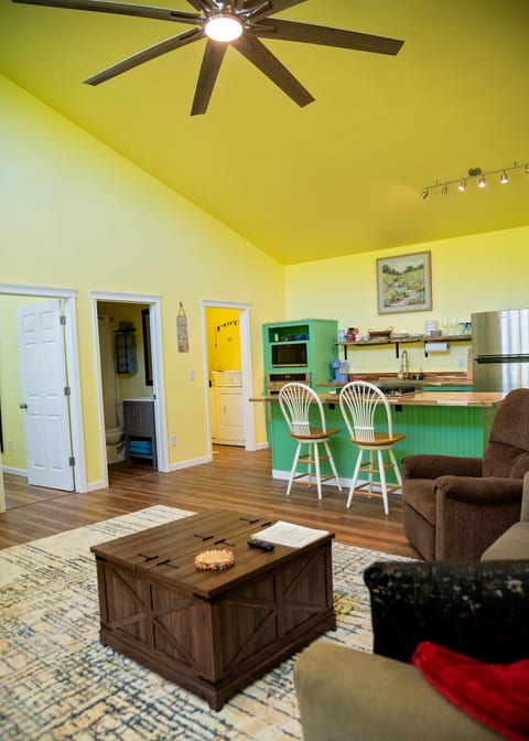 Creekside lily pad in Dahlonega with hot tub and mtn views