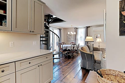 Upstairs living area. Views of mount snow ski area from north side windows.
