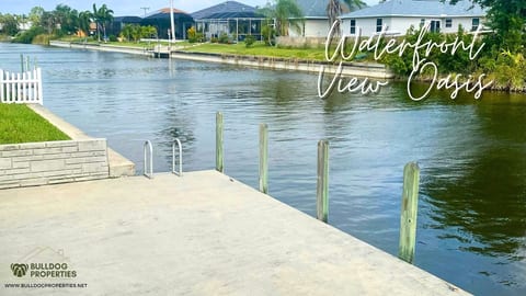 Private dock in the backyard to park a small boat, kayak, or go fishing!