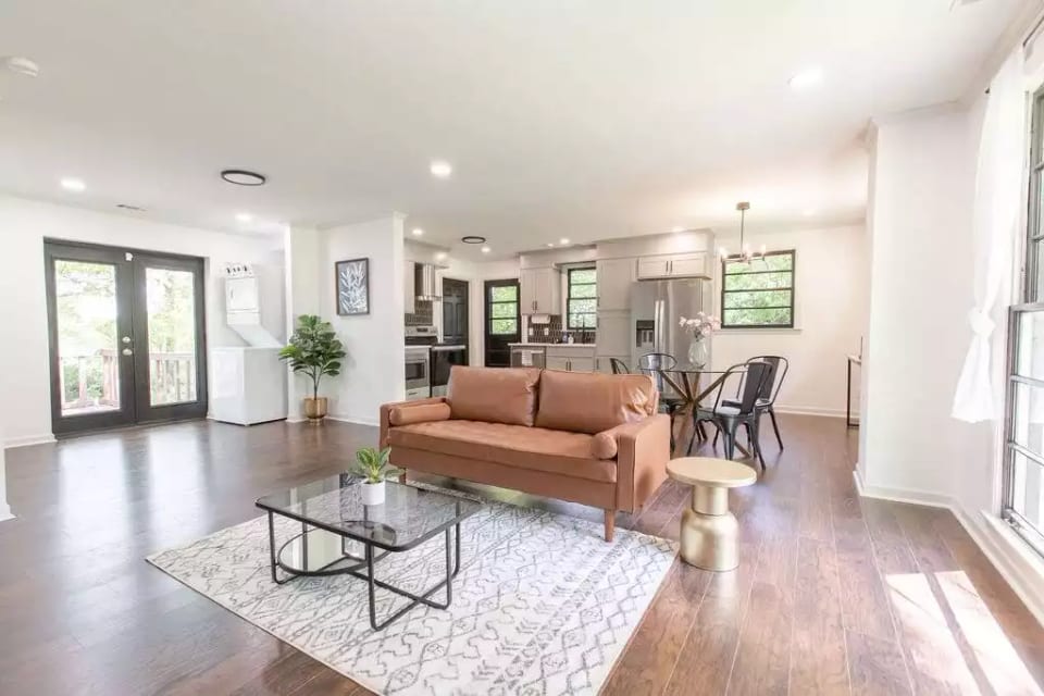 Bright and open living room.