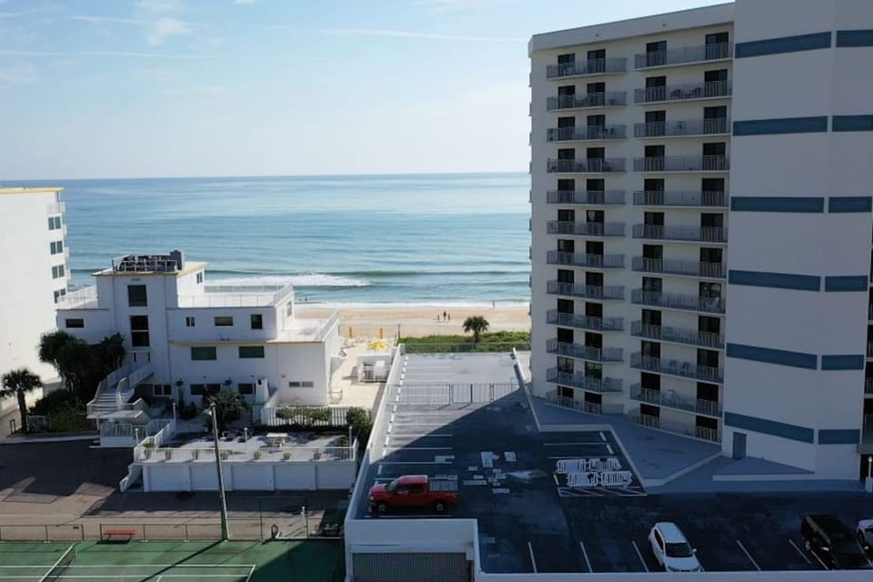 Sit from your balcony and listen to the ocean roll in. We have comfortable reclining chairs with a table on the balcony for you to relax and do nothing after a long day at the pool, spa or whatever your desires are for the day.