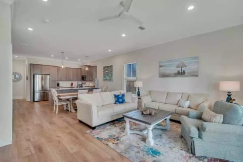 Open concept first floor so everyone can enjoy each others company.