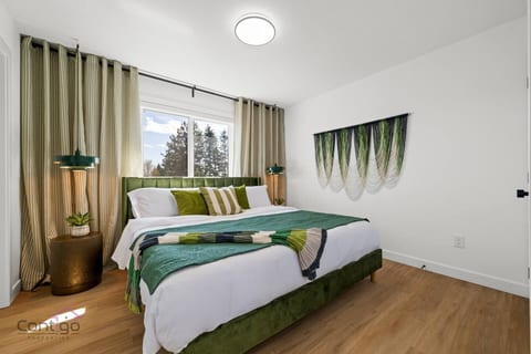 Your peaceful escape begins with our plush king-size bed, promising ultimate comfort and restful nights.