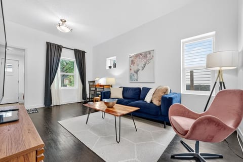 This inviting living room offers plenty of space for family or friends. Settle in and enjoy time together in comfort.