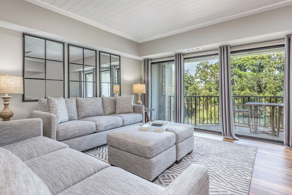 Living Area with Balcony