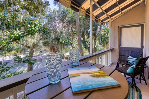 Balcony with Partial Pool View