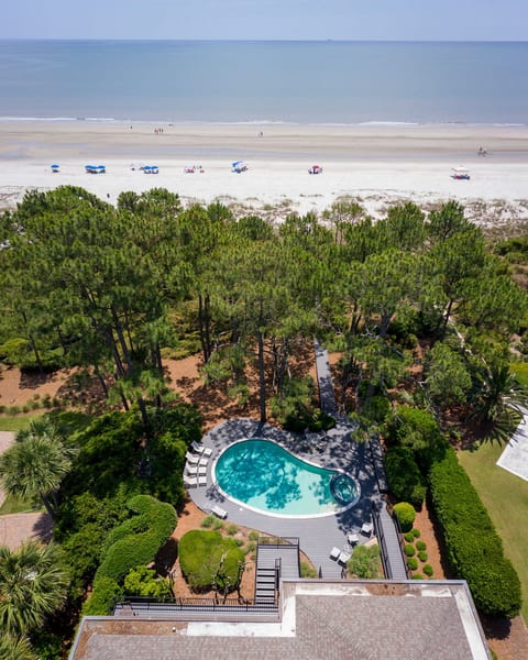 Bird’s-Eye View of Your Secluded Beach Walkway