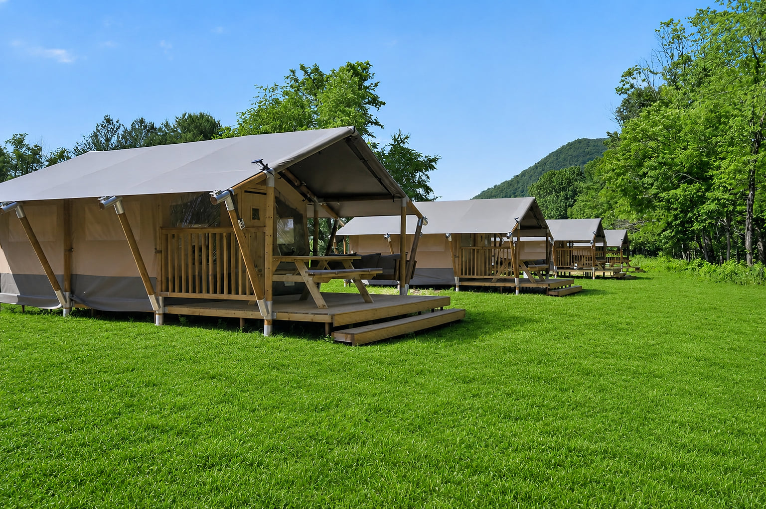 Riverfront Camping with Comfort | Luxury Tent Near Virginia Tech