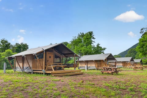 Riverfront Camping with Comfort | Luxury Tent Near Virginia Tech