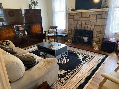 Living room with view of television