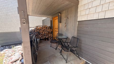 exterior patio and front door