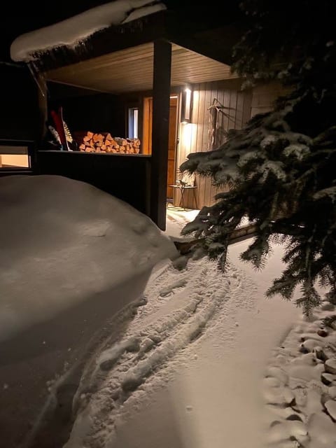 front patio and entry-winter view