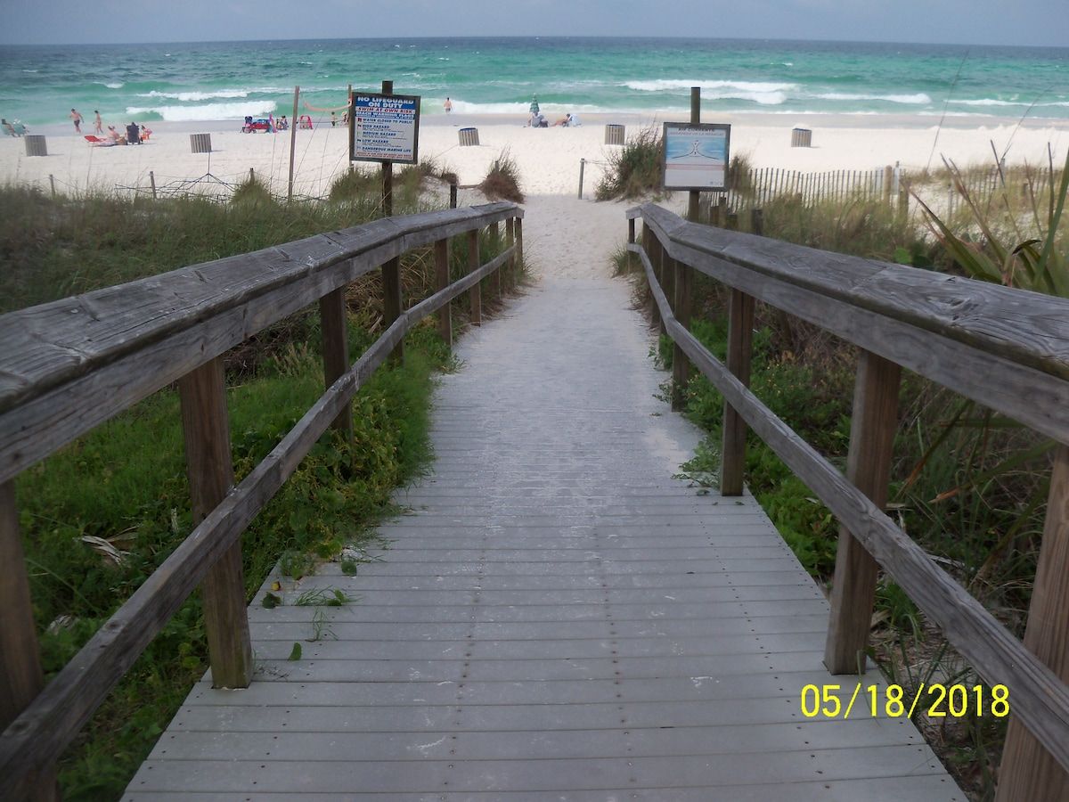 The beach access ramp
