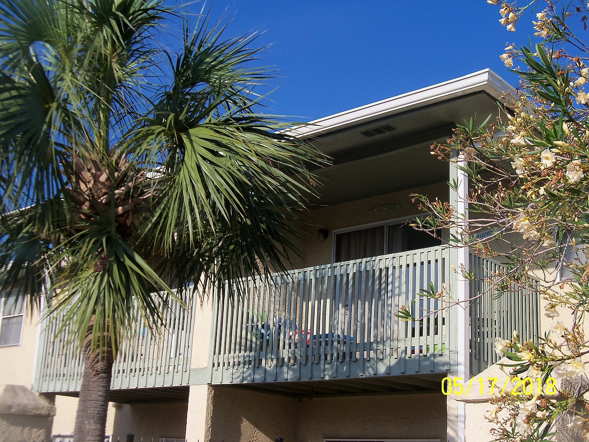 Our balcony. We are located on the second floor