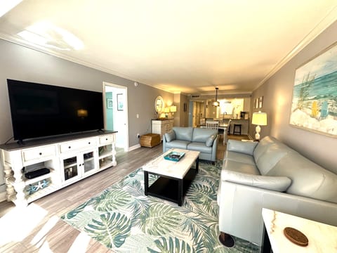 Living room with 65" TV
