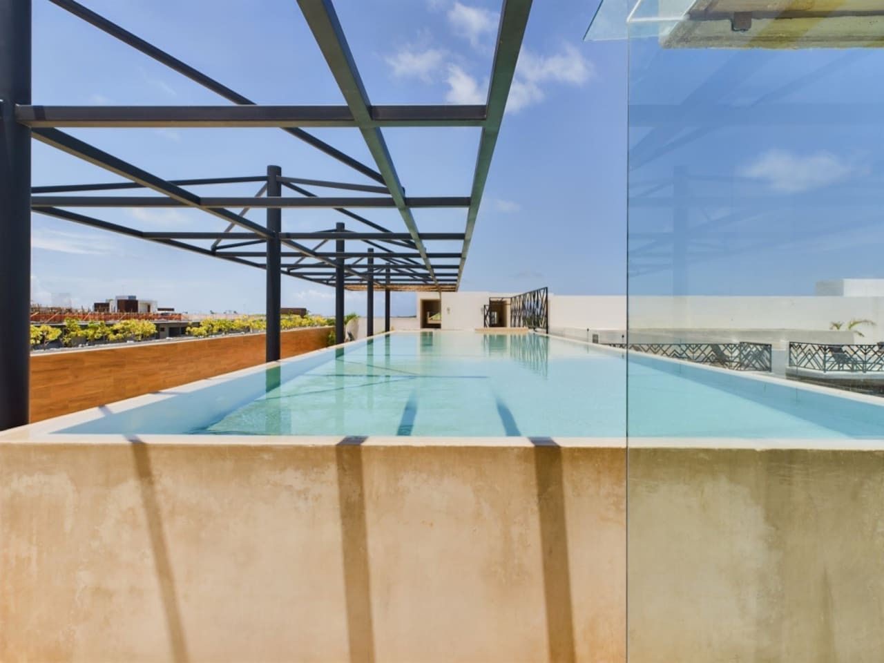 Escape to our elegant terrace pool, where tranquility meets style. Relax under the open sky, soak in the beauty, and enjoy a peaceful atmosphere made for unwinding.