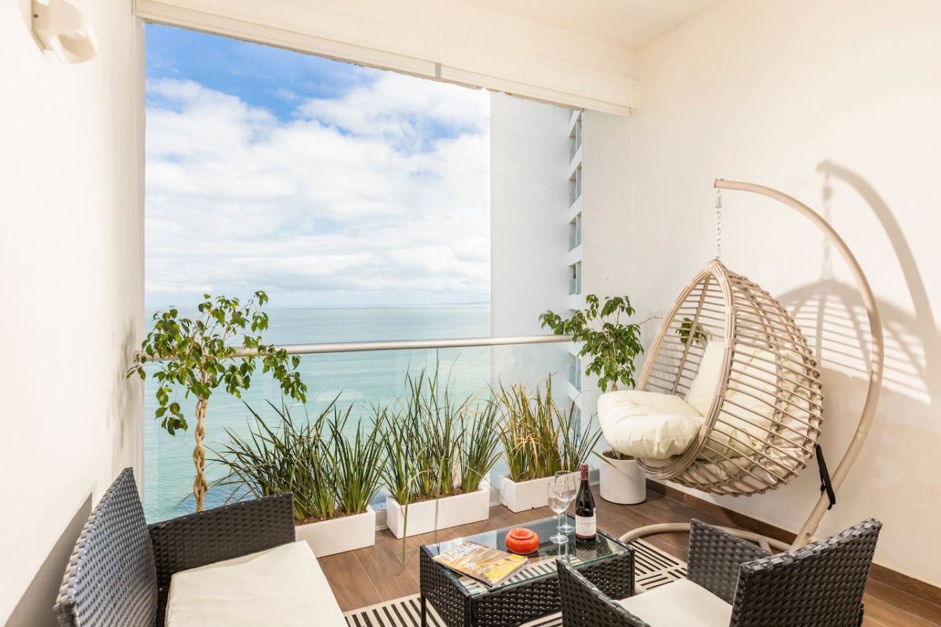 Ocean View Beach Front Condo in the Center of Town
