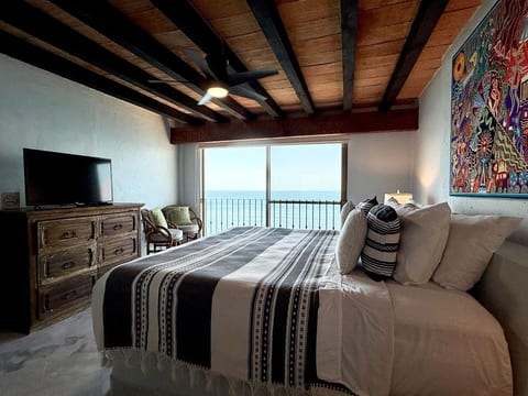 Solamar 73 Oceanfront 2BR Loft Puerto Vallarta | Terrace & Views