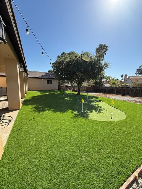 New turf and putting green for everyone's enjoyment!