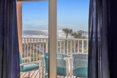gorgeous ocean views overlooking pool and World Famous Cocoa Beach Pier