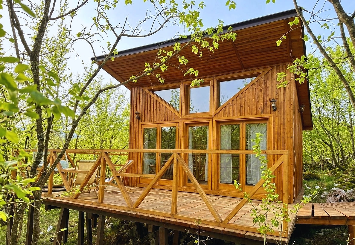 Mint is a cozy wooden bungalow for up to 4 guests. image 1