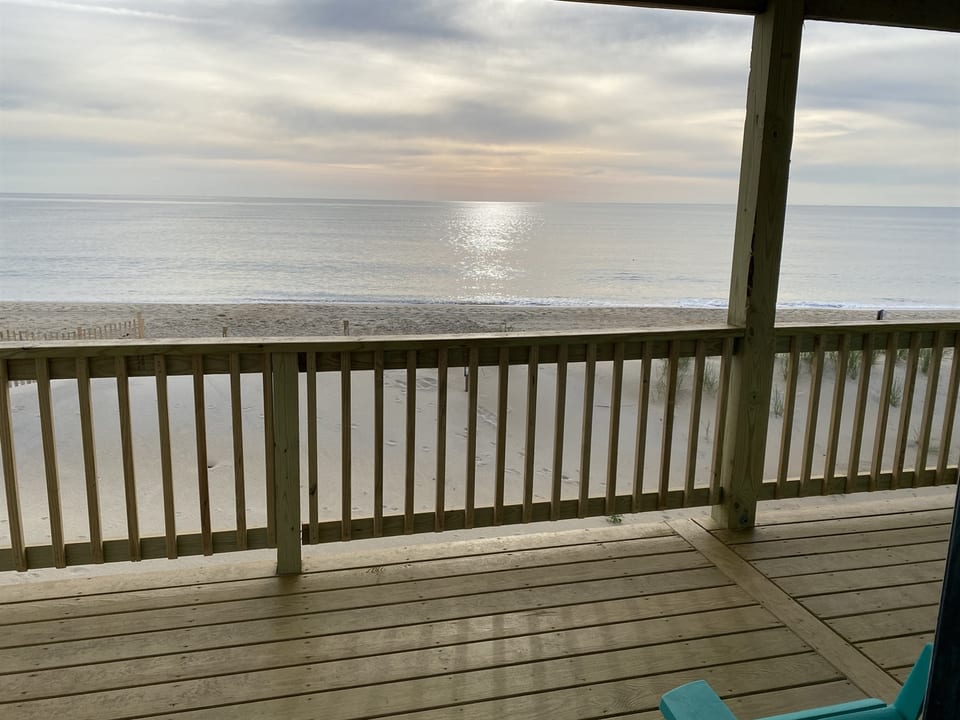 The Sea Urchin Inn located in Nags Head. As close as you can get! Panoramic ocean views! View from lower deck
