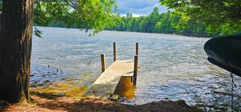 Enjoy the 8-foot dock, a peaceful spot to relax by the water. Please note that this dock is not suitable for docking boats.
