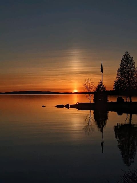 Sunset on the lake.