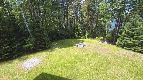 Backyard view of Bobcat Cabin.