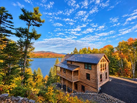 Autumn Lakeside Cabin Retreat