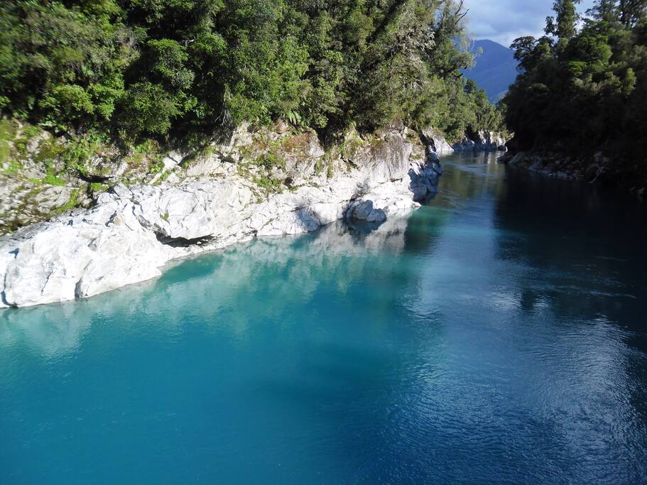 Hokitika Gorge. 30mins drive.
