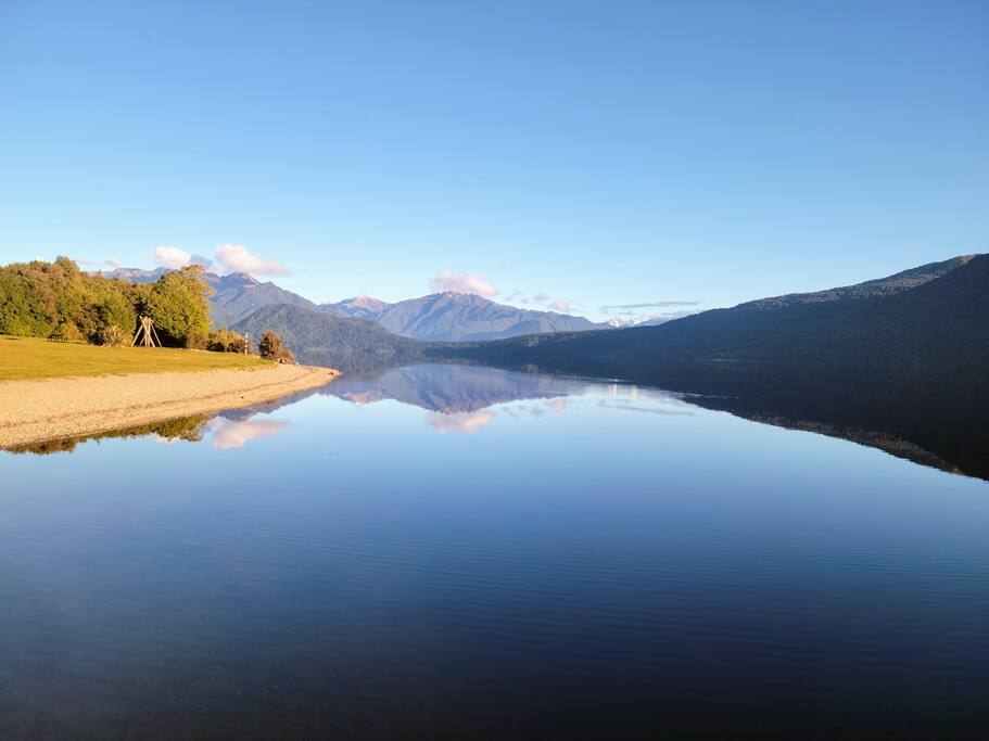 A visit to Lake Kaniere is a must.  25mins drive from the cottage. 