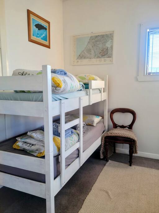 Bunk beds. Made up on request. 