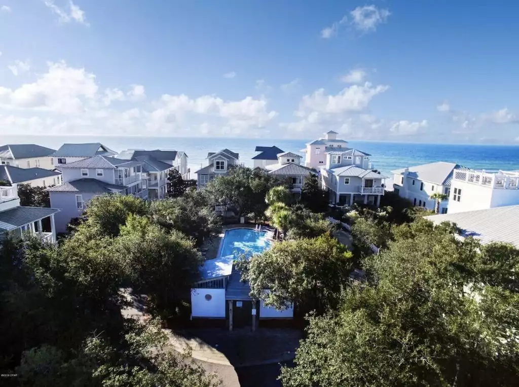 1of 2 community pools and overhead view of private feel of neighborhood - Sandpiper on 30A - Seagrove, FL  - Seagrove Beach