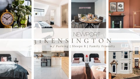 4 bedroom home w/ free parking - Tŷ Hapus Newport