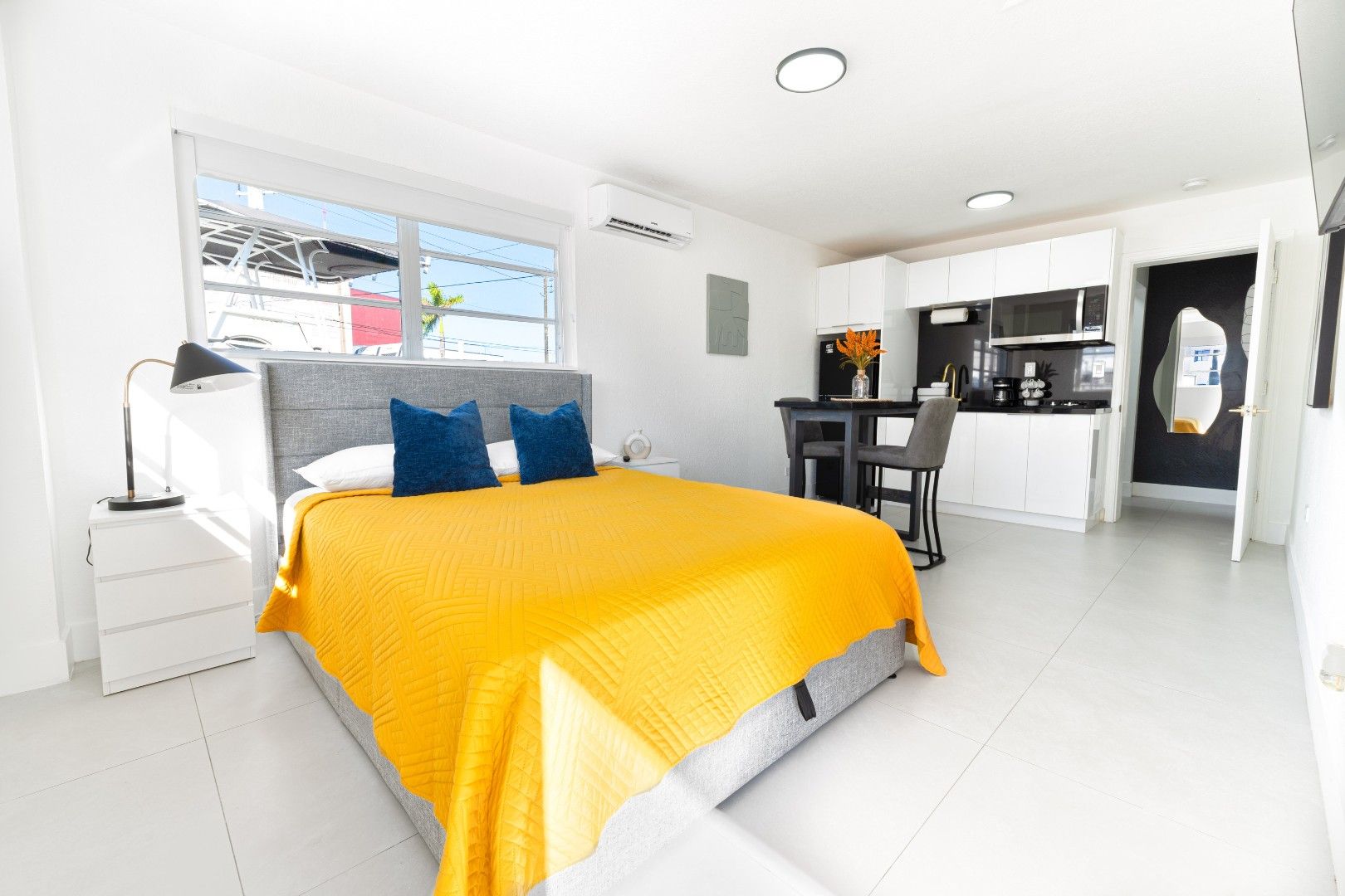 Enjoy restful nights in a bright, comfortable room, carefully prepared for your comfort.