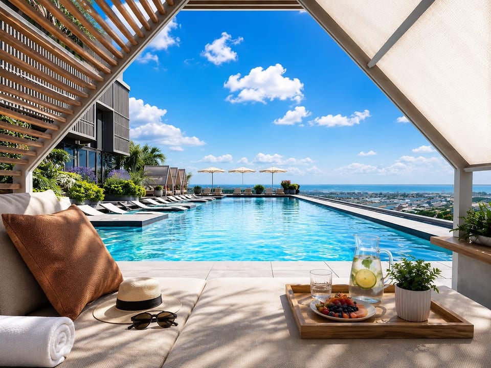 Immerse yourself in an exclusive environment where water, sky and city merge into an extraordinary view